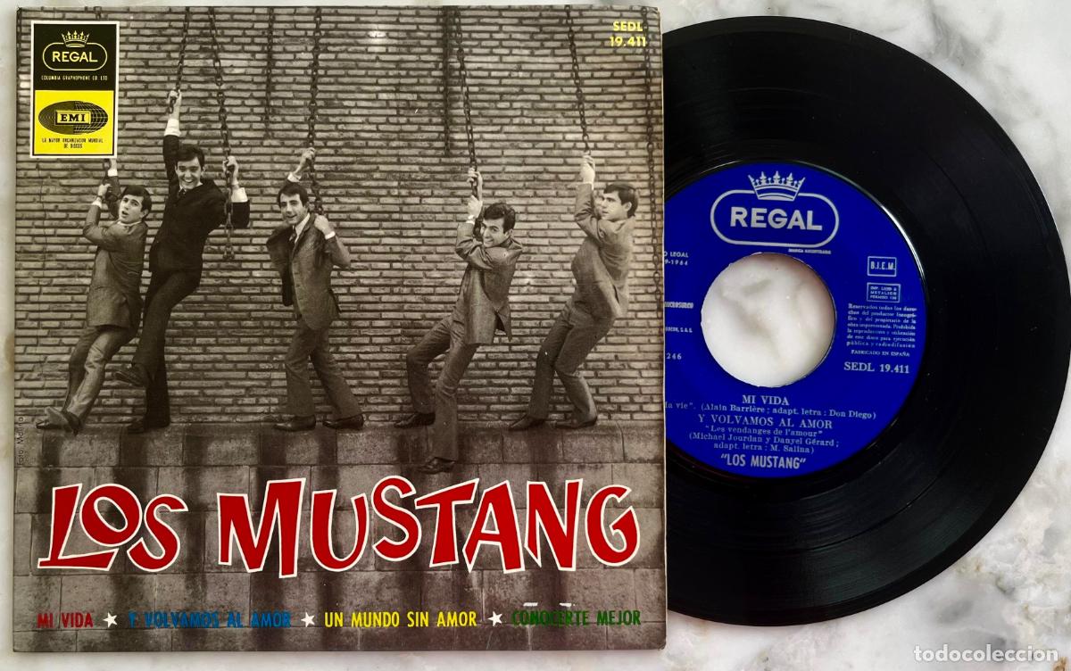 Discos de vinilo: LOS MUSTANG. MI VIDA + 3 TEMAS. EP ORIGINAL ESPA&Ntilde;A 1964