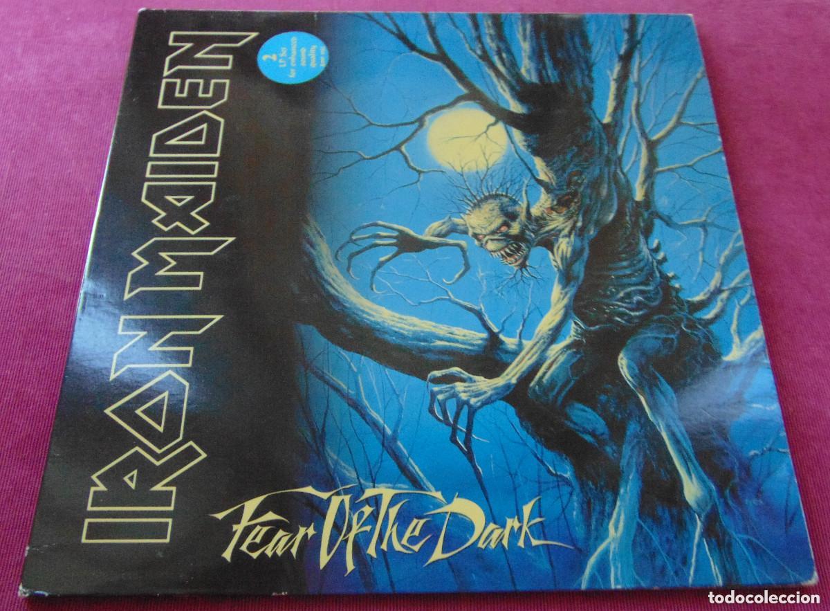 Discos de vinilo: Iron Maiden &lrm;&ndash; Fear Of The Dark - DOBLE LP UK 1992
