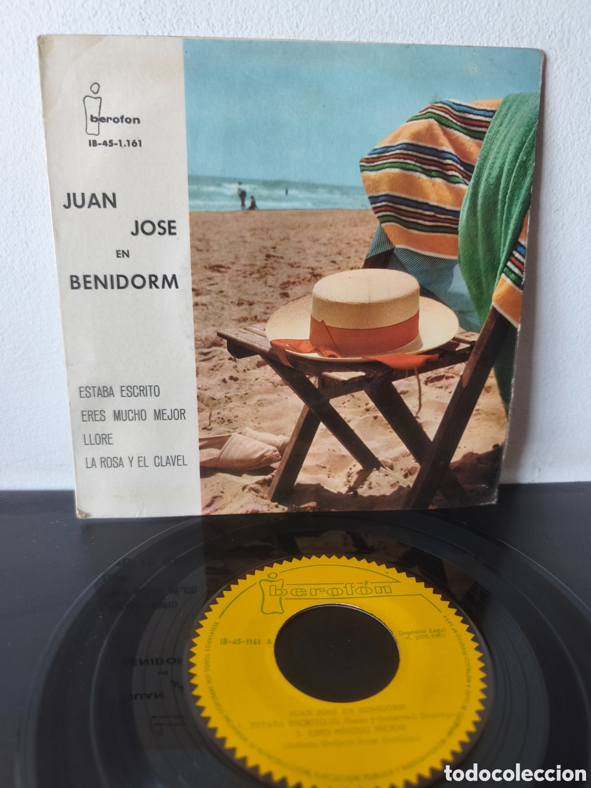 Discos de vinilo: Juan Jos&eacute; &ndash; Juan Jos&eacute; En Benidorm (IV Festival Espa&ntilde;ol de la Canci&oacute;n) ​Iberof&oacute;n ​IB-45-1.161 ​LGS.5