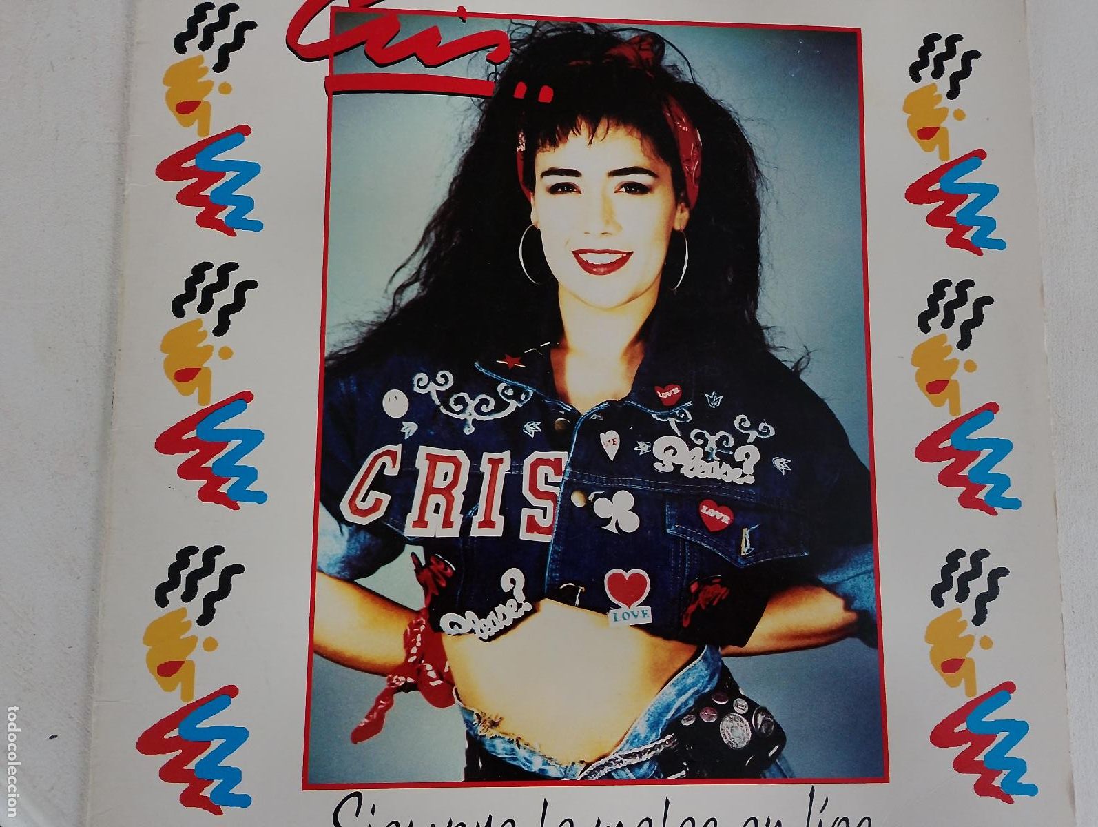 Discos de vinilo: Cris &ndash; Siempre Te Metes En L&iacute;os, con el encarte, 1989