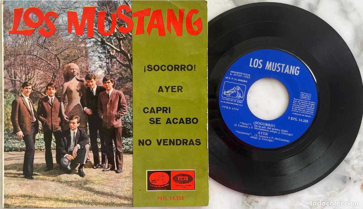 Discos de vinilo: LOS MUSTANG. SOCORRO + 3 TEMAS. EP ORIGINAL ESPA&Ntilde;A 1965