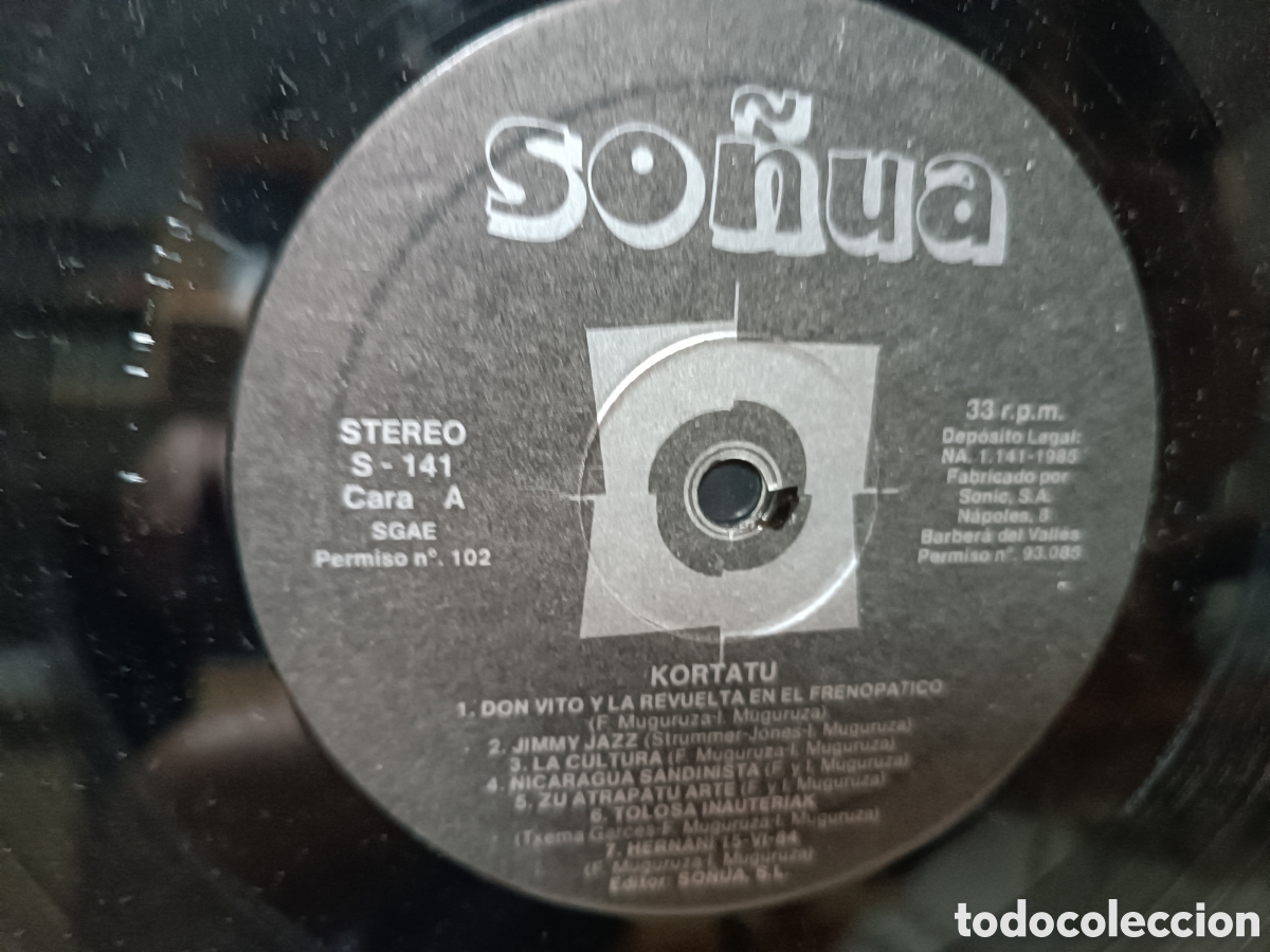 Discos de vinilo: Kortatu Primera edici&oacute;n 1985 - Foto 3