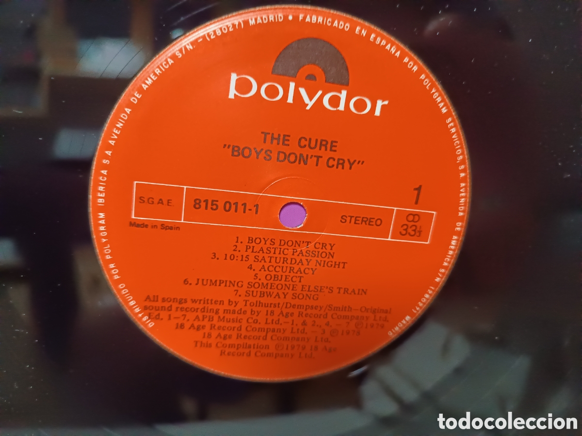 Discos de vinilo: The Cure Boys Dont Cry - Foto 3