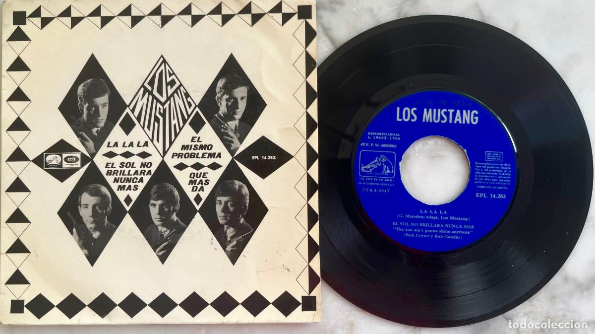 Discos de vinilo: LOS MUSTANG. LA LA LA + 3 TEMAS. EP ORIGINAL ESPA&Ntilde;A 1966