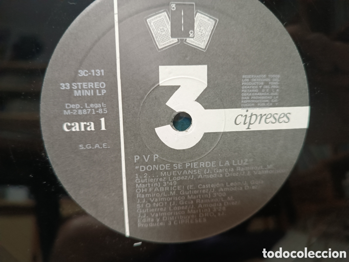 Discos de vinilo: PVP Donde se pierde la luz - Foto 3