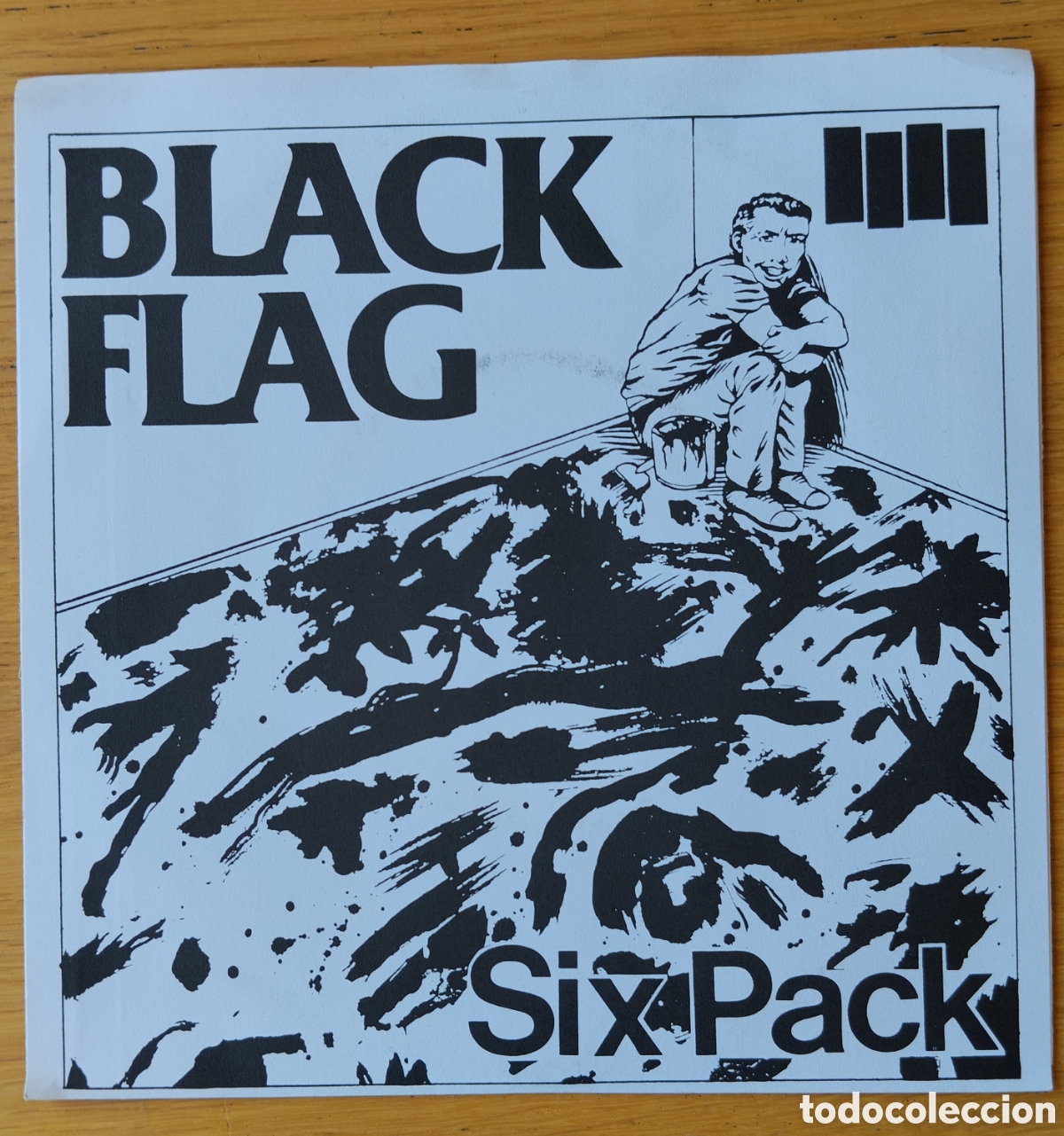 Discos de vinilo: BLACK FLAG : &rdquo;SIX PACK&rdquo; - SINGLE VINILO 1990 - HARDCORE - PUNK