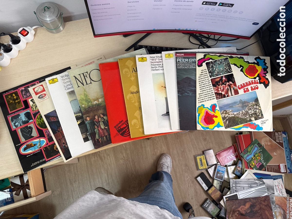 Discos de vinilo: Lote de 10 discos de vinilo de diferentes g&eacute;neros de m&uacute;sica