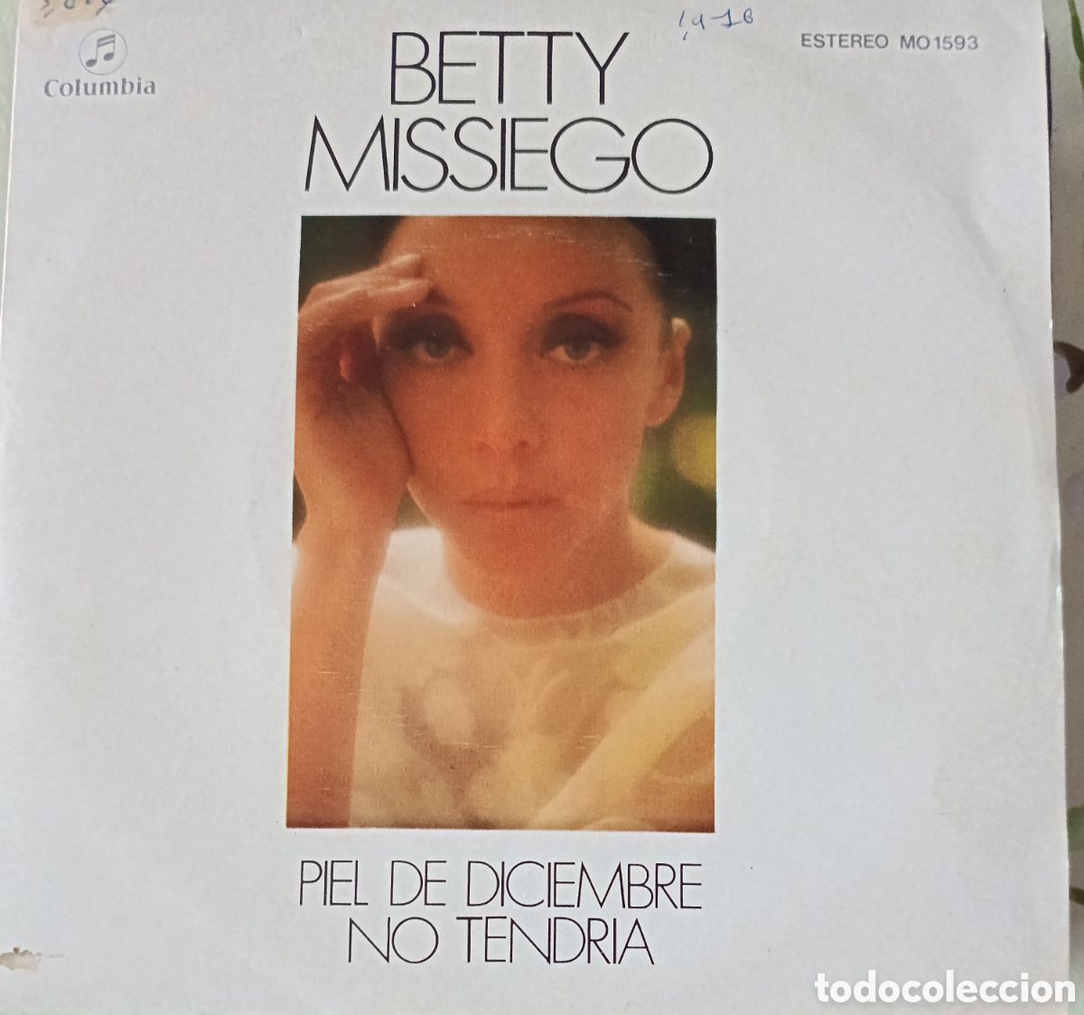 Discos de vinilo: Betty Missiego single sello Columbia editado en Espa&ntilde;a a&ntilde;o 1976 promocional.