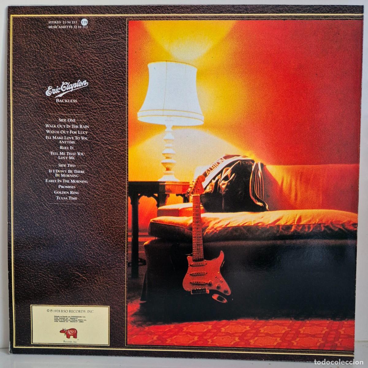 Discos de vinilo: Eric Clapton. Backless. LP vinilo - Foto 2