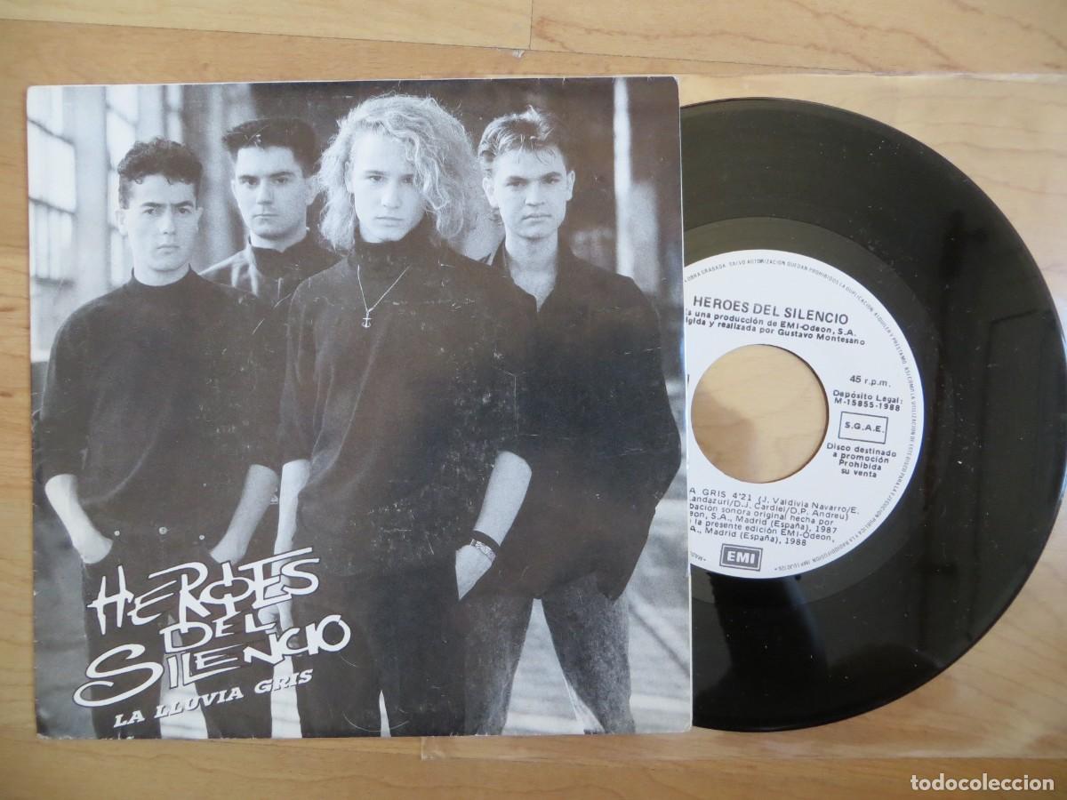 Discos de vinilo: H&eacute;roes Del Silencio - La Lluvia Gris (7&rdquo;, Single, Promo) 1988 SPAIN- IMPECABLE!!!!
