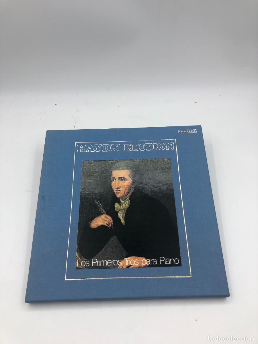 Discos de vinilo: HAYDN LOS PRIMEROS TRIOS PARA PIANO - JAAP SCHRODER BOB VAN ASPEREN - CAJA 3 VINILOS LP + LIBRO 1978
