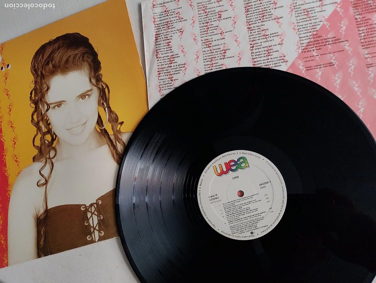 Discos de vinilo: Cris &ndash; Cris, 1988, con el encarte - Foto 2