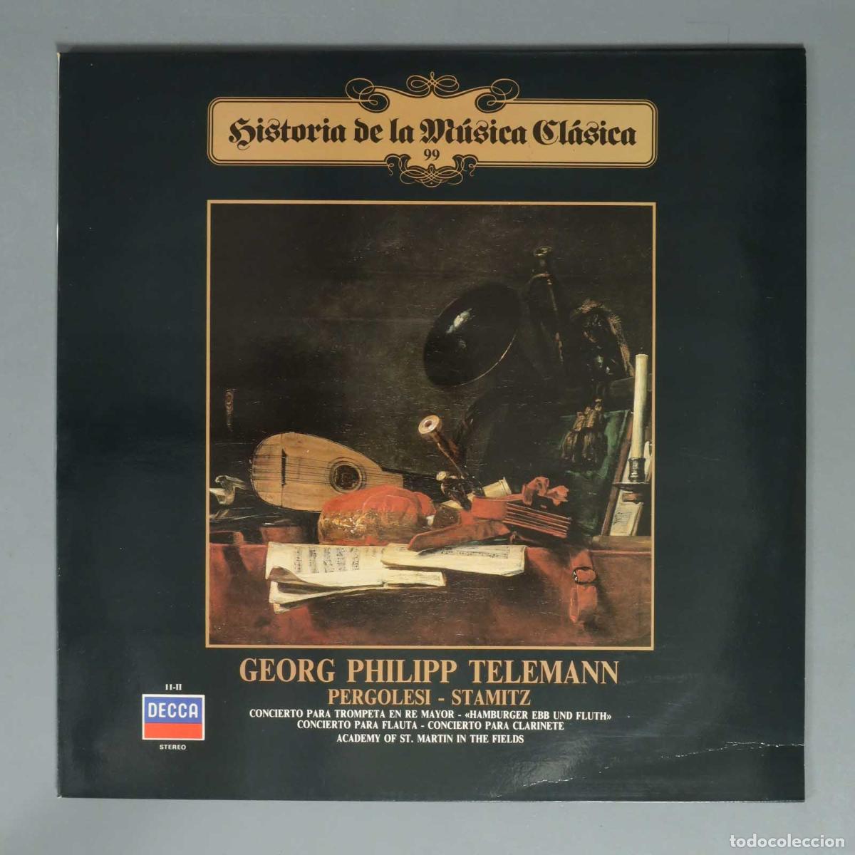 Discos de vinilo: LP. GEORG PHILIPP TELEMANN PERGOLESI - STAMITZ CONCIERTO PARA TROMPETA EN RE MAYOR HAMBURGER ERB UND