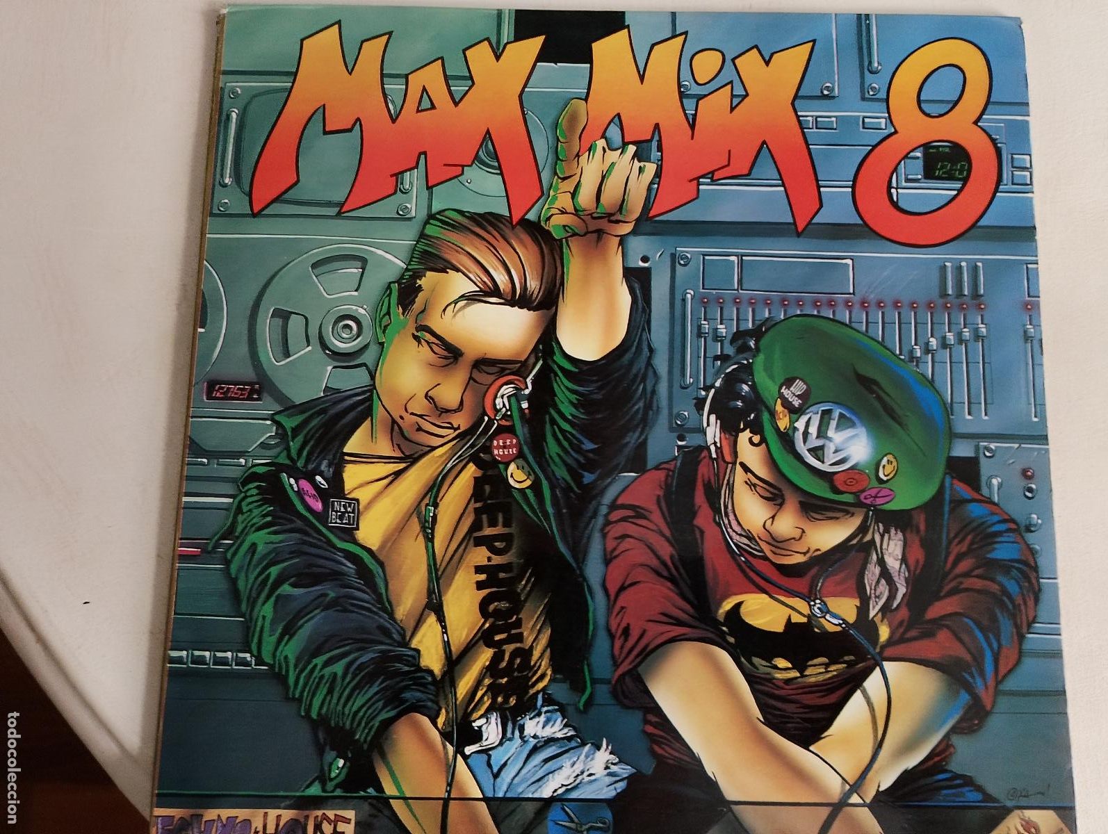 Discos de vinilo: Max Mix 8, 1989, con el encarte Electronic Estilo: House