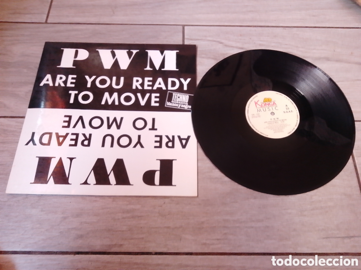 Discos de vinilo: P.W.M. - ARE YOU READY TO MOVE - MAXI - SPAIN - KONGA MUSIC - LV -
