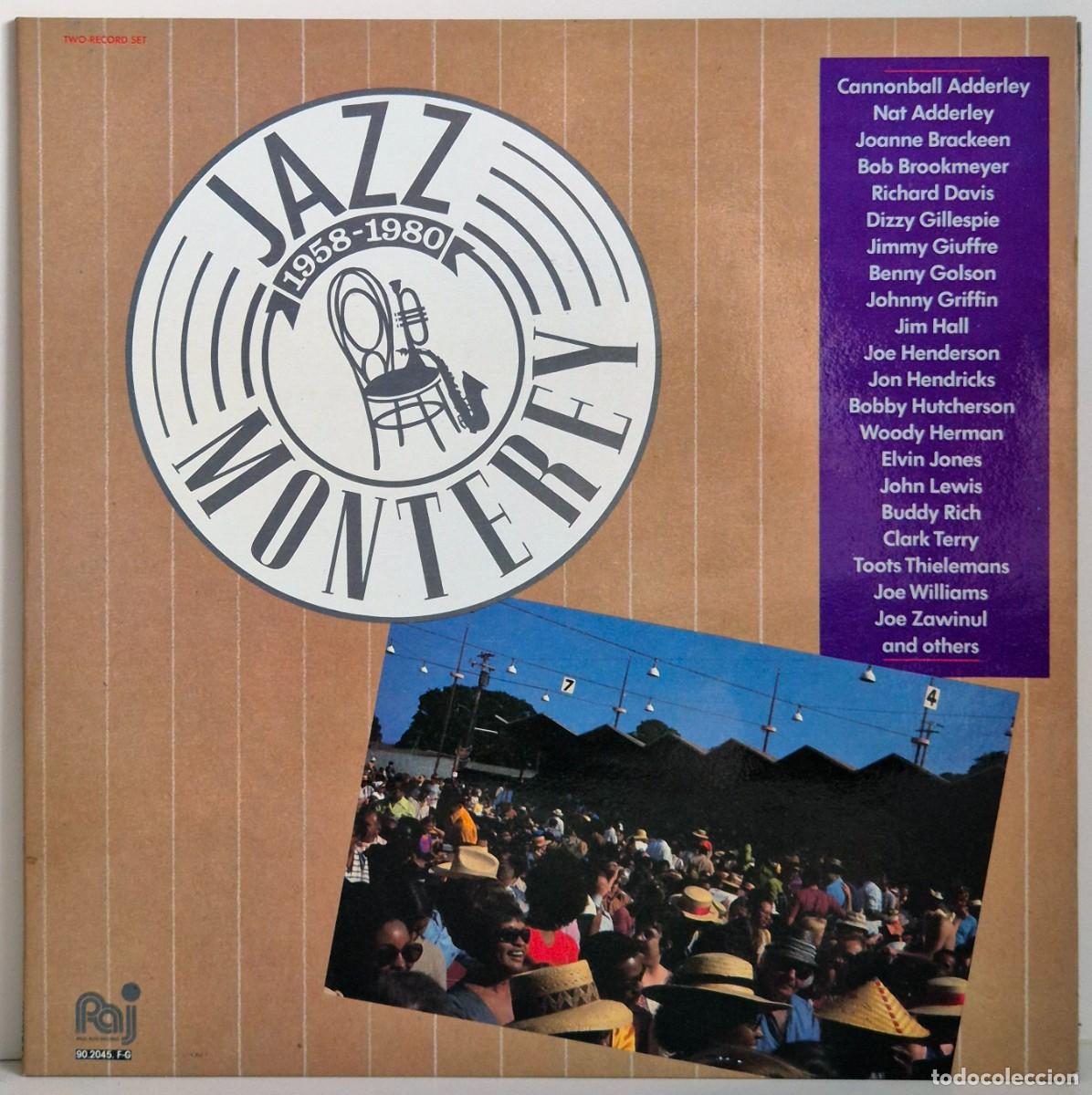 Discos de vinilo: Jazz Monterey (1958-1980) 2 Lp vinilo recopilatorio en directo con Dizzy Gillespie, Joe Henderson...