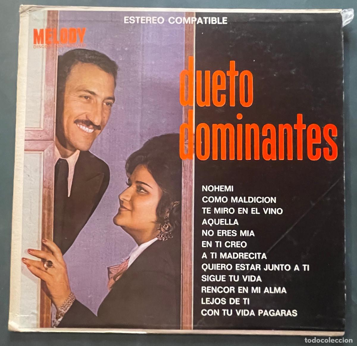 Discos de vinilo: DUETO DOMINANTES CON MARIACHI MEXICO PEPE VILLA / DUETO DOMINANTES / LP MELODY 197? / MEXICO