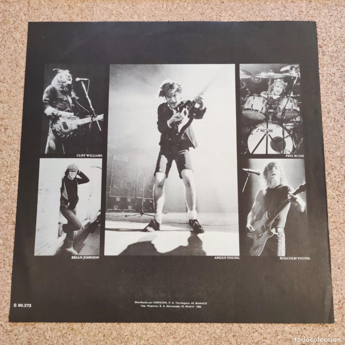 Discos de vinilo: AC / DC - Back In Black - LP (Atlantic 1980) Spain + Insert - Foto 3