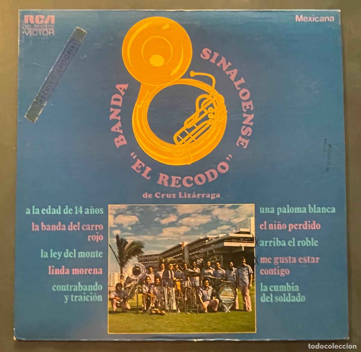 Discos de vinilo: BANDA SINALOENSE EL RECODO CON CRUZ LIZARRAGA / LP RCA 1976 / MEXICO
