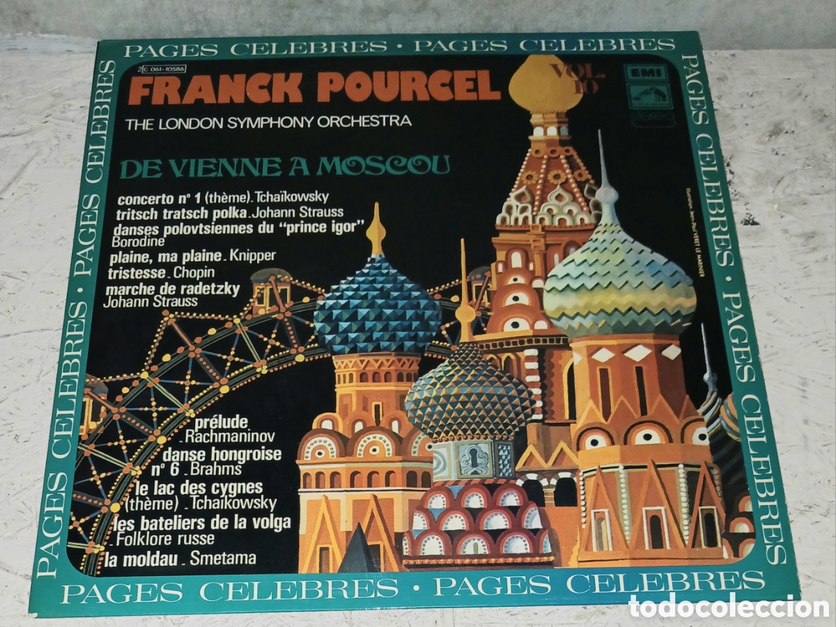 Discos de vinilo: Disco Vinilo LP Franck Pourcel &ndash; De Vienne A Moscou (Pages C&eacute;l&egrave;bres Vol. 10) &ndash; Path&eacute; Marconi EMI