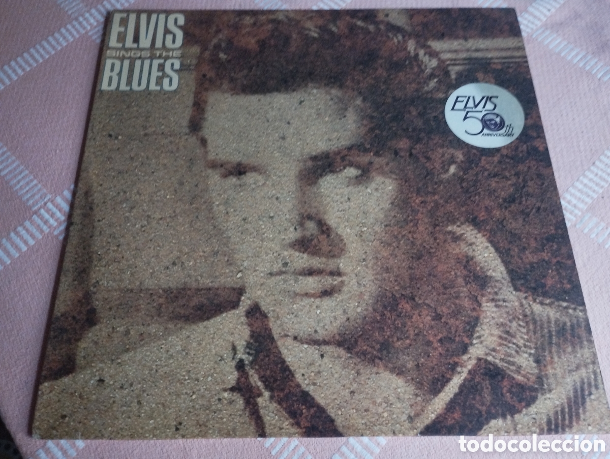Discos de vinilo: Elvis Sings The Blues Elvis 50 anniversary RCA records a&ntilde;o 1983
