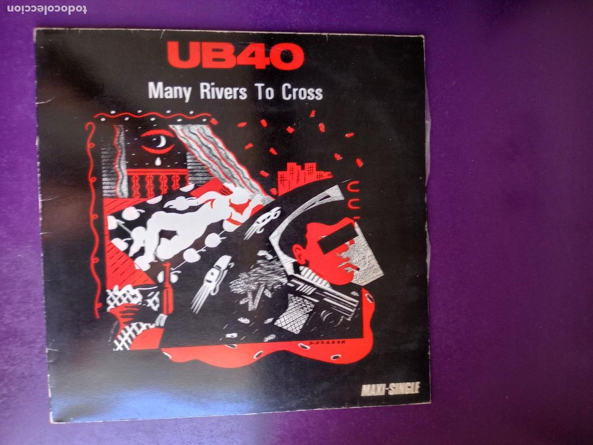 Discos de vinilo: UB40 &ndash; Many Rivers To Cross - MAXI VIRGIN 1984 - REGGAE DUB