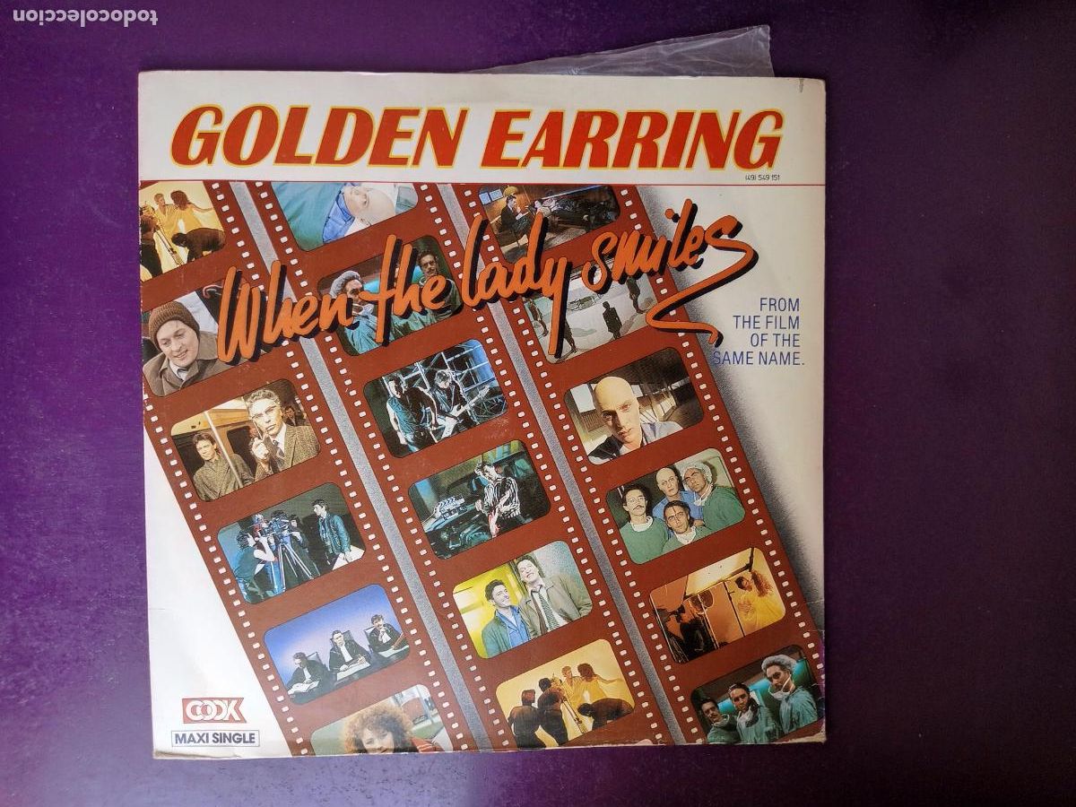 Discos de vinilo: Golden Earring &lrm;- MAXI COOK 1984 - When The Lady Smiles +1 POP ROCK 80'S HOLANDA - SIN USO