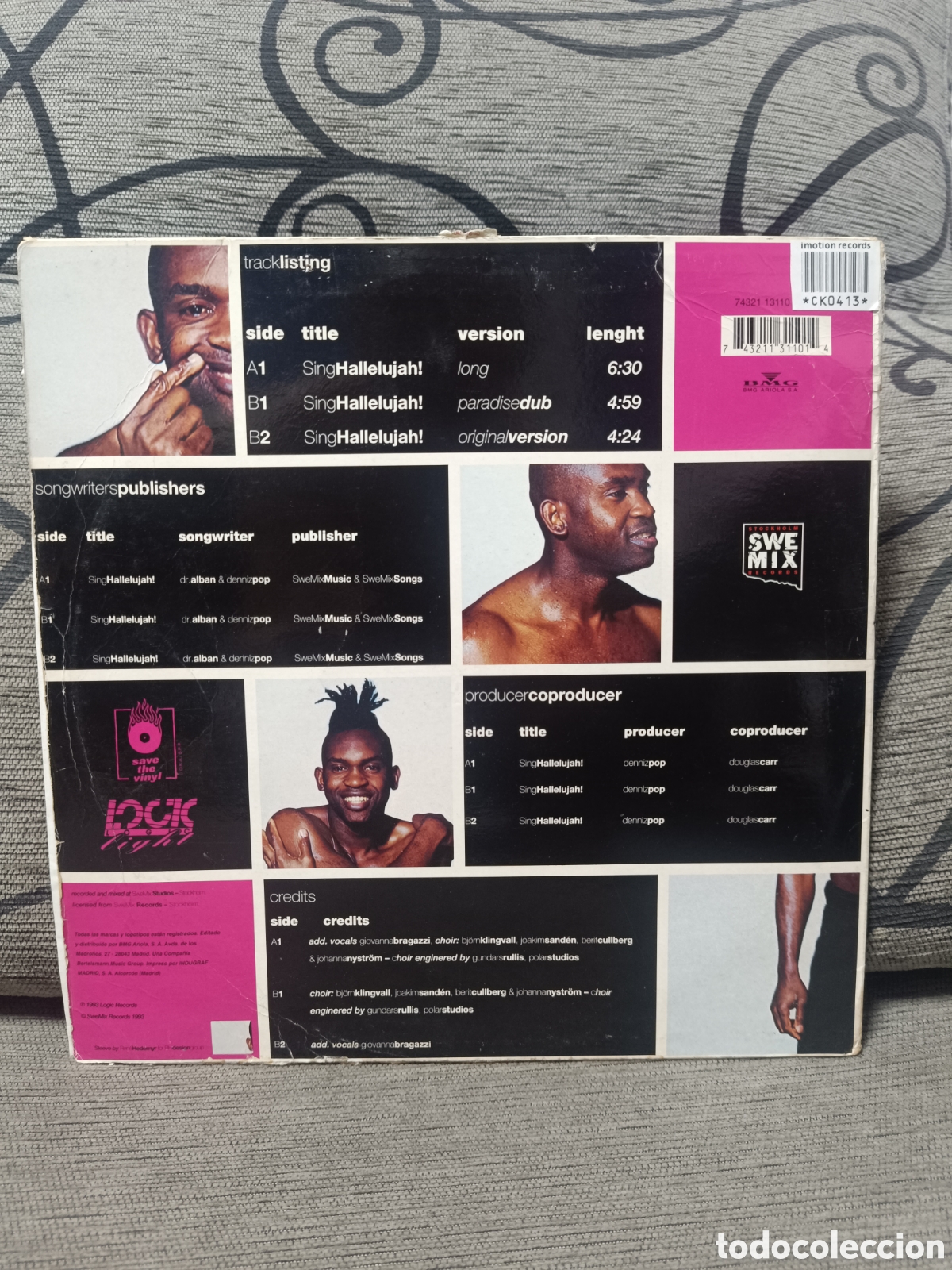 Discos de vinilo: Dr. Alban &lrm;&ndash; Sing Hallelujah! - Foto 2
