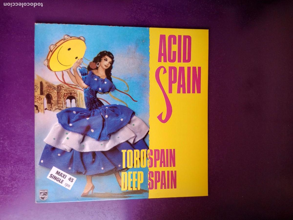 Discos de vinilo: Acid Spain &ndash; Torospain / Deep Spain - MAXI PHILIPS 1989 - DISCO ACID 90'S - SIN USO EN VINILO