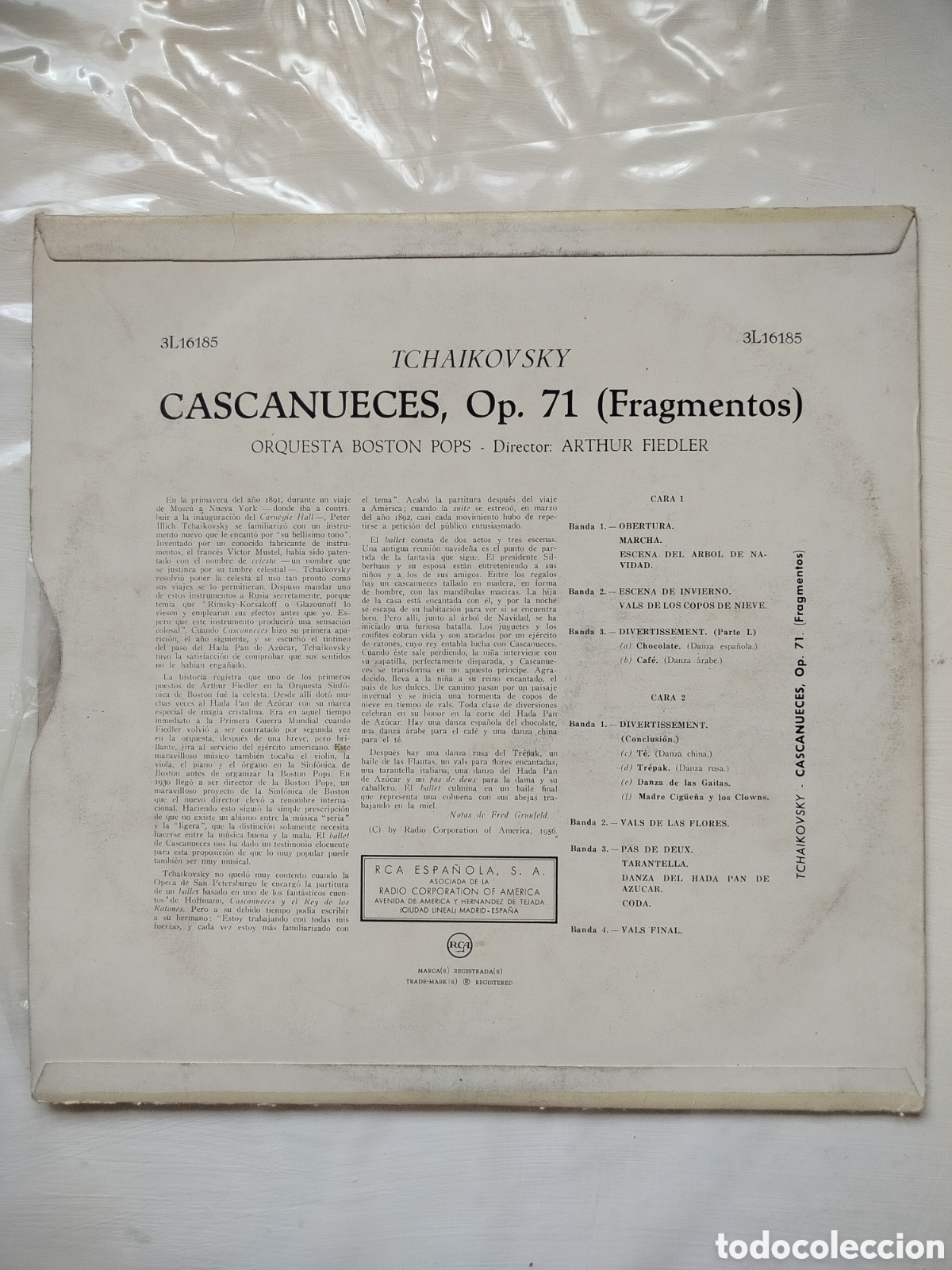 Discos de vinilo: Tchaikovsky LP Cascanueces - Foto 2
