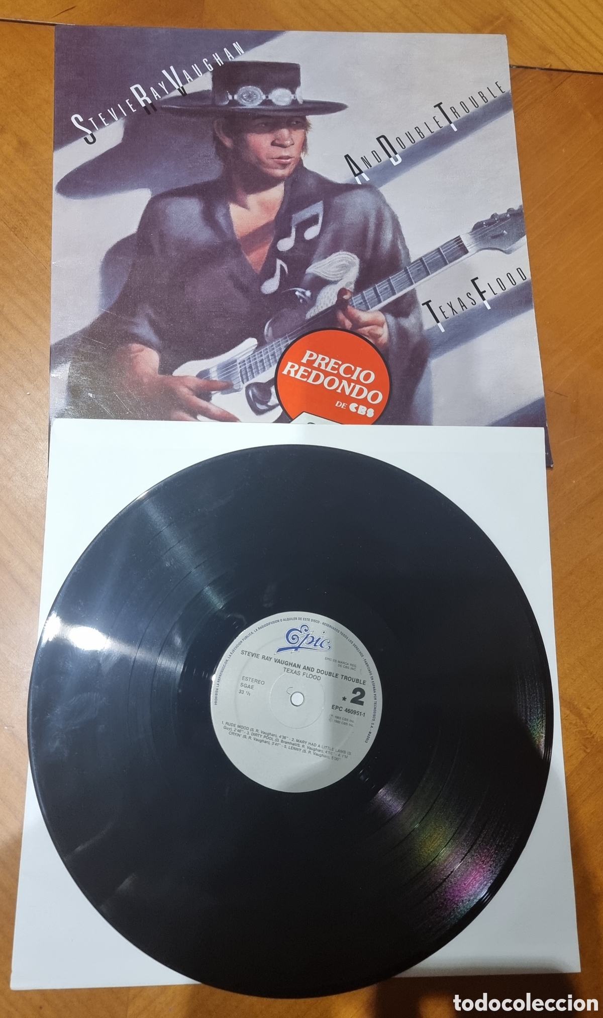 Discos de vinilo: Disco Stevie Ray Vaughan original ved foto