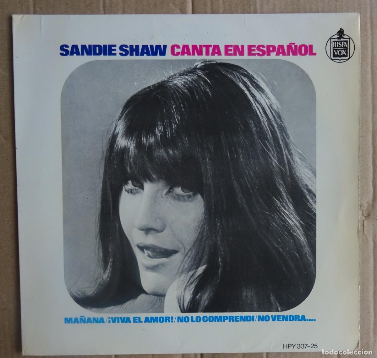 Discos de vinilo: SANDIE SHAW. CANTA EN ESPA&Ntilde;OL. MA&Ntilde;ANA + 3 Hispanovox Madrid 1966