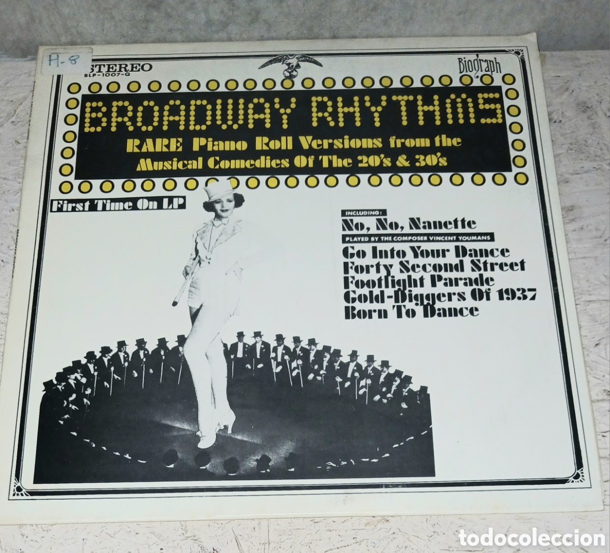 Discos de vinilo: Disco Vinilo LP Broadway Rhythms: Rare Piano Roll Versions From The Musical Comedies Of 20's & 30's