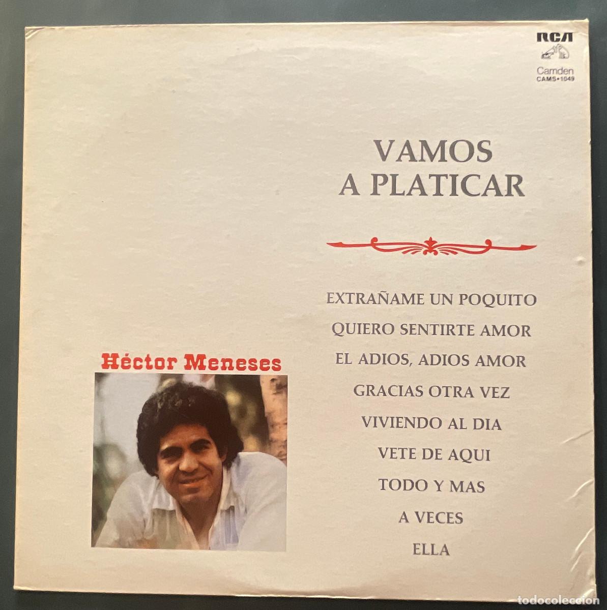 Discos de vinilo: HECTOR MENESES / VAMOS A PLATICAR / LP RCA 1980 / MEXICO