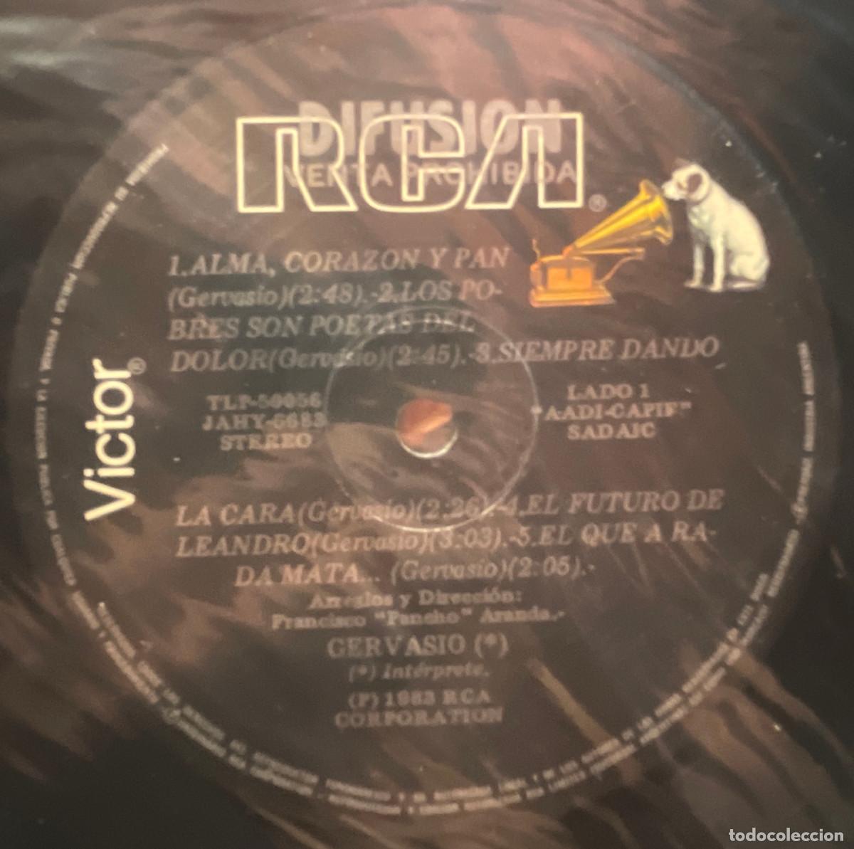 Discos de vinilo: GERVASIO / GERVASIO / LP RCA 1983 / ARGENTINA - Foto 4
