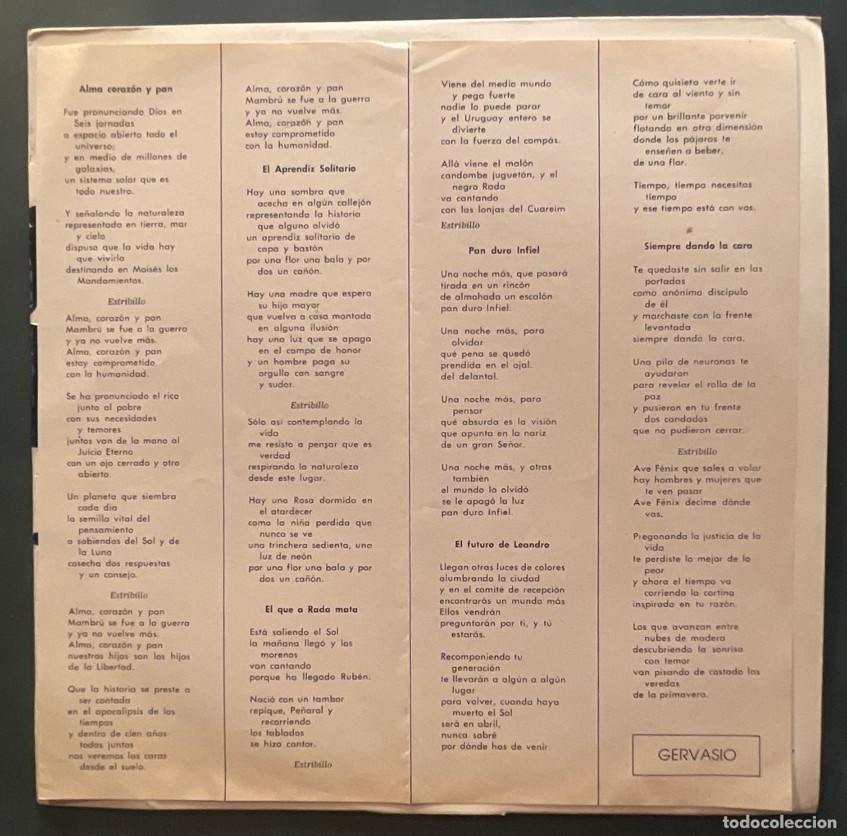 Discos de vinilo: GERVASIO / GERVASIO / LP RCA 1983 / ARGENTINA - Foto 6