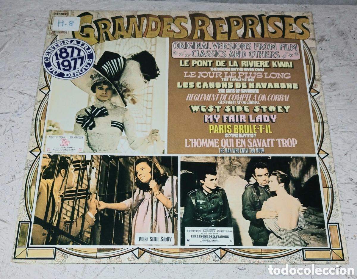 Discos de vinilo: Doble Vinilo LP Grandes Reprises &ndash; Original Versions From Film Classics And Others &ndash; CBS (CBS 88036,