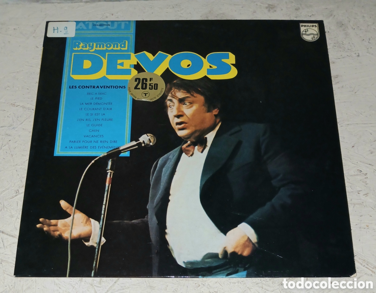 Discos de vinilo: Vinilo LP Raymond Devos &ndash; Les Contraventions (Collection Atout) &ndash; Philips (6332 101)