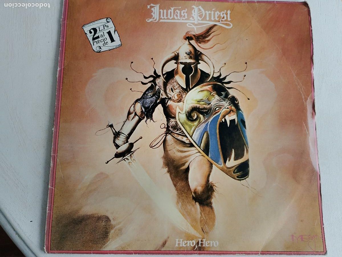 Discos de vinilo: Judas Priest &ndash; Hero, Hero,ed espa&ntilde;ola, 1982, 2 LPS, Hard Rock, Heavy Metal