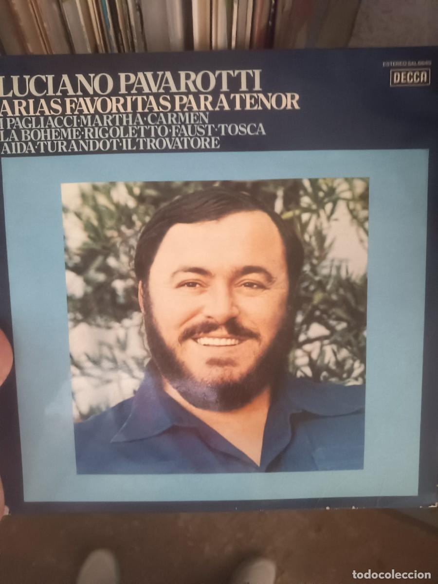 Discos de vinilo: LP , LUCIANO PAVAROTTI,( ARIAS FAVORITAS PARA TENOR)