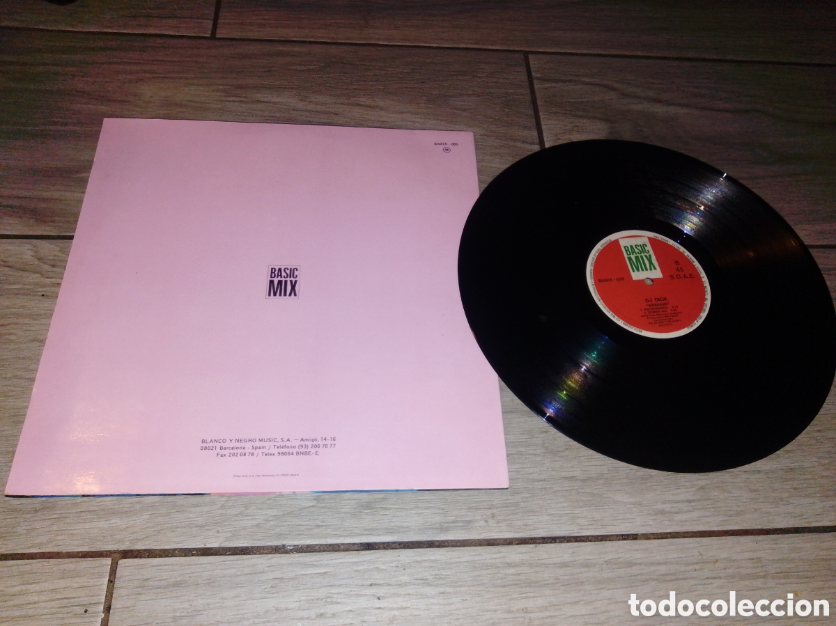 Discos de vinilo: DJ DICK - WEEKEND - MAXI - SPAIN - BASIC MIX - LV - - Foto 2