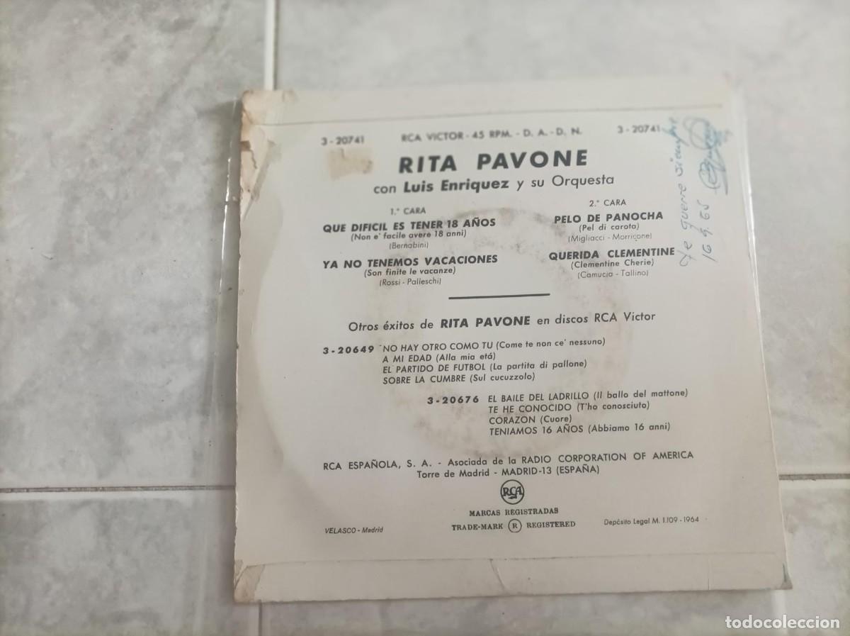 Discos de vinilo: Rita Pavone ep 1964 -Leer- - Foto 2