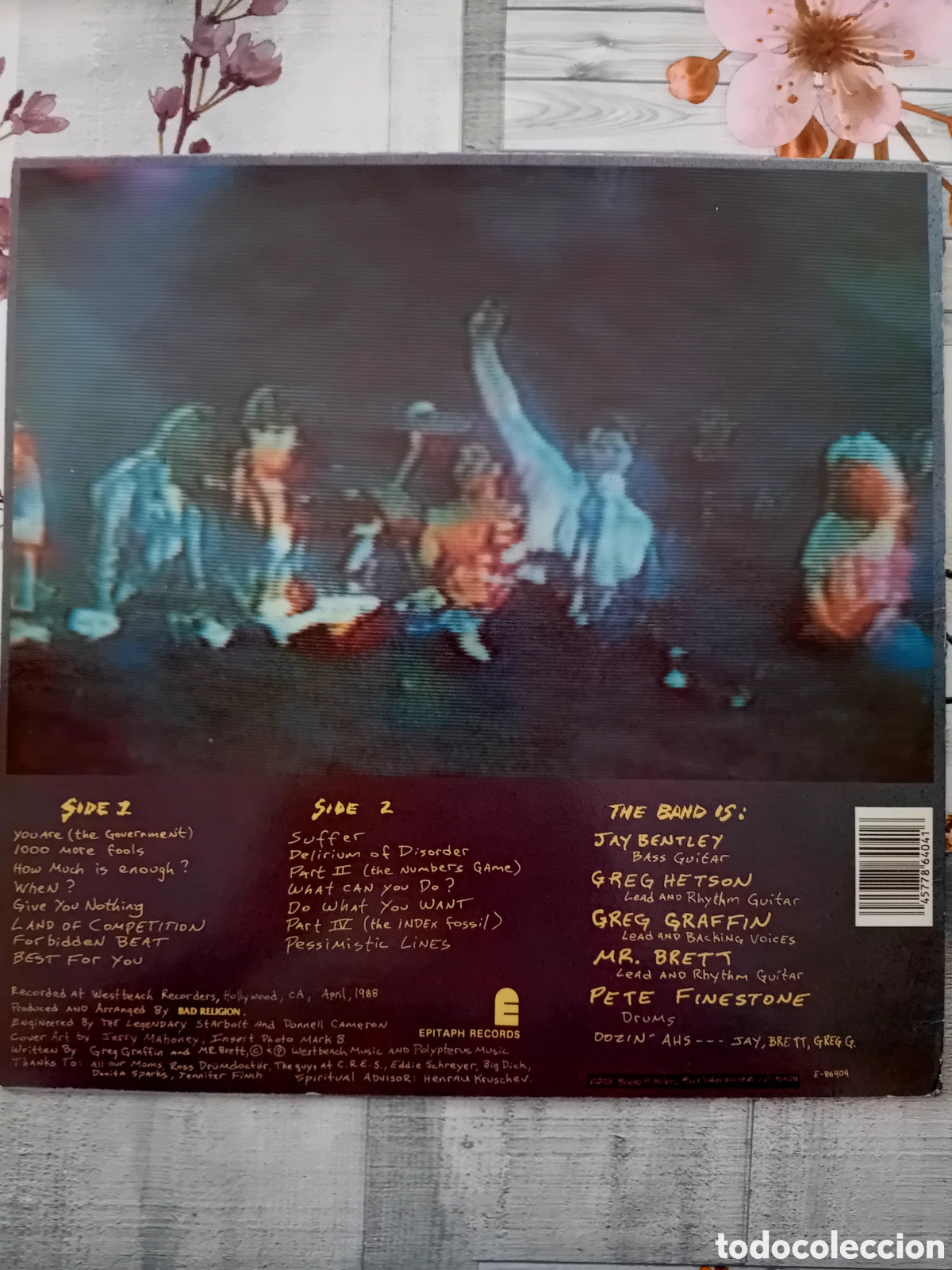 Discos de vinilo: BAD RELIGION. SUFFER. US 1988 - Foto 2