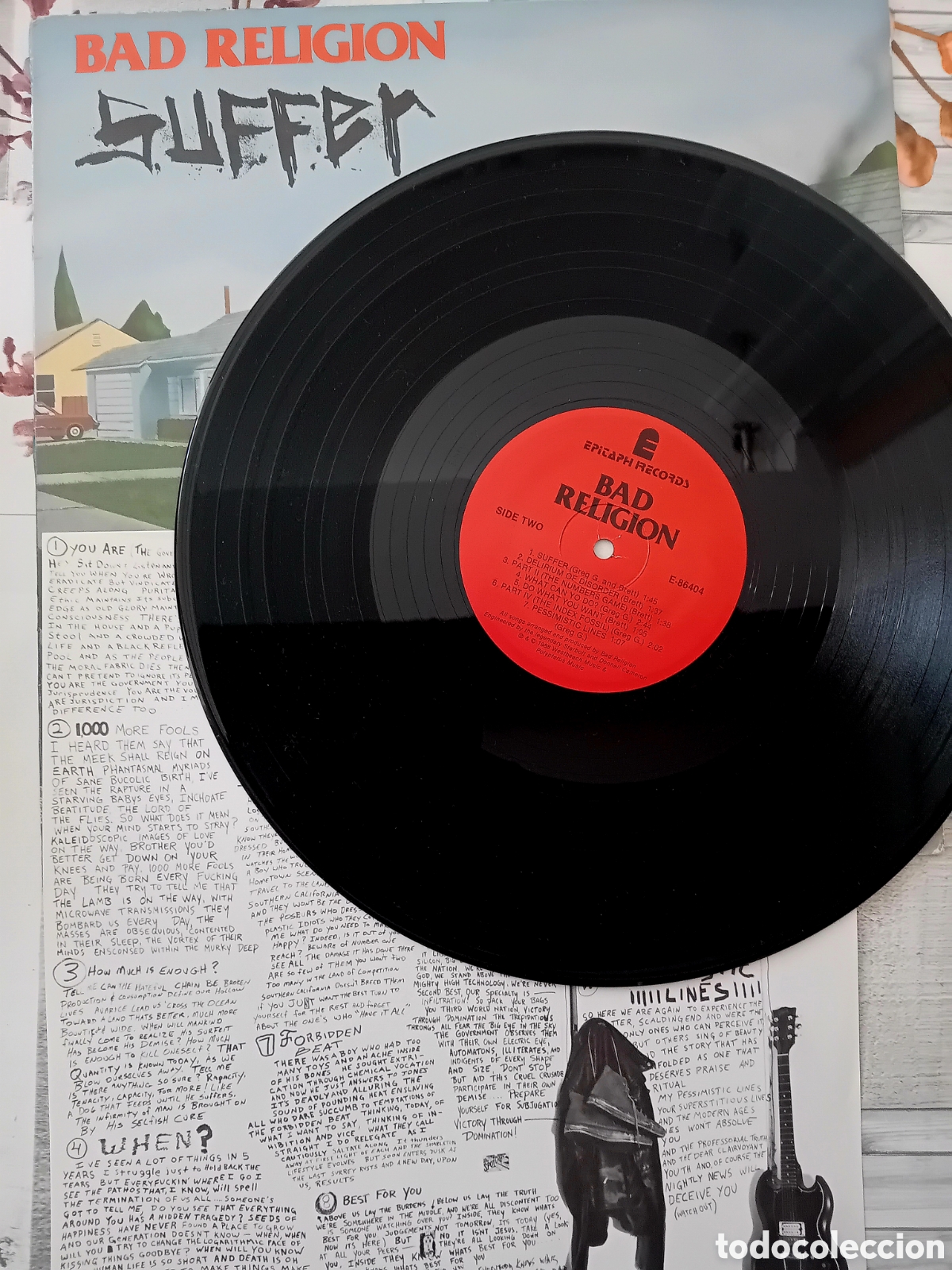 Discos de vinilo: BAD RELIGION. SUFFER. US 1988 - Foto 3
