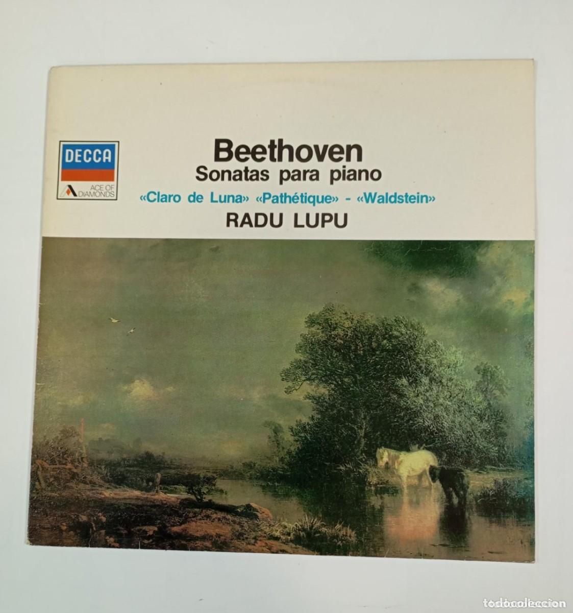 Discos de vinilo: LP. Beethoven. Sonatas para piano Radu Lupu.