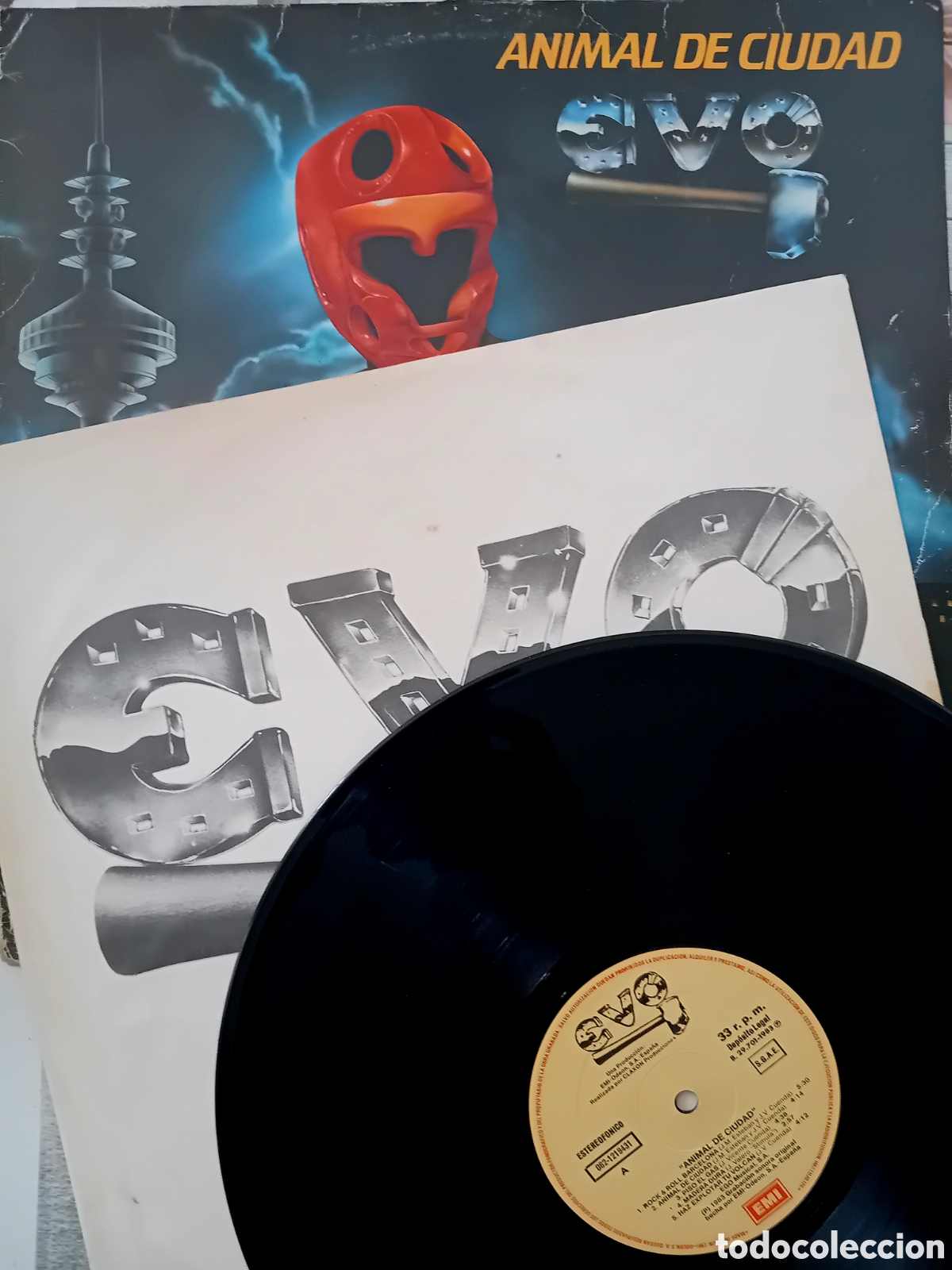 Discos de vinilo: EVO. ANIMAL DE CIUDAD. 1983 - Foto 4