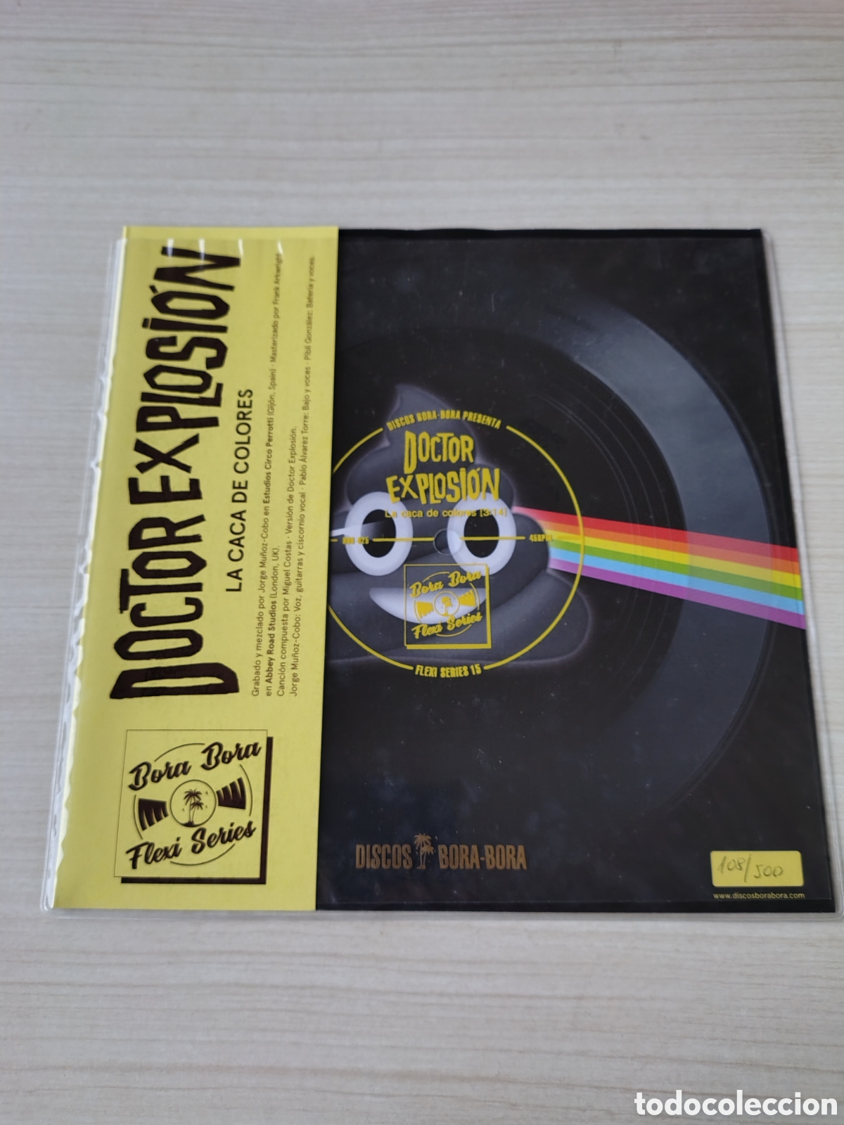 Discos de vinilo: DOCTOR EXPLOSION La Caca De Colores ( 2023 DISCOS BORA BORA ) SINIESTRO TOTAL COVER FLEXI DISC