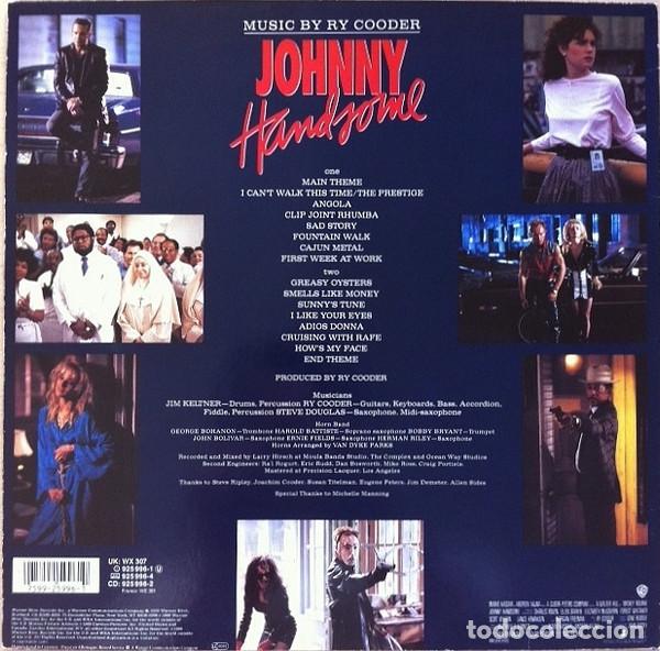 Discos de vinilo: Ry Cooder, Johnny Handsome. - LP - Foto 2