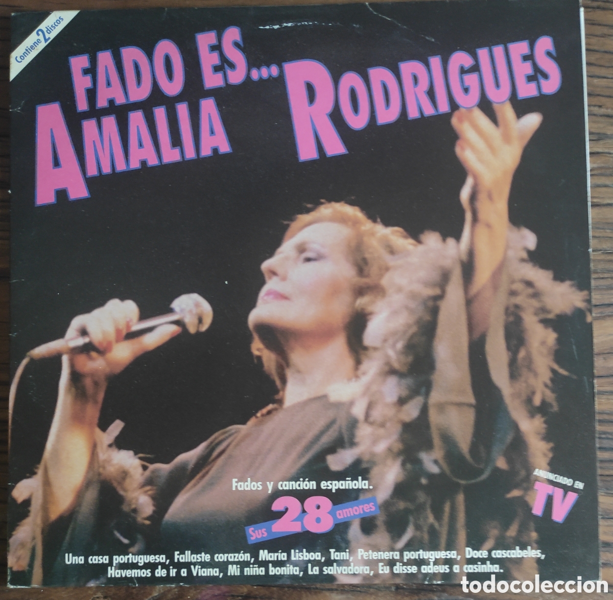 Discos de vinilo: 2xLP Am&aacute;lia Rodrigues &ndash; Fado Es... Am&aacute;lia Rodrigues (Sus 28 Amores) Edici&oacute;n Espa&ntilde;a 1990