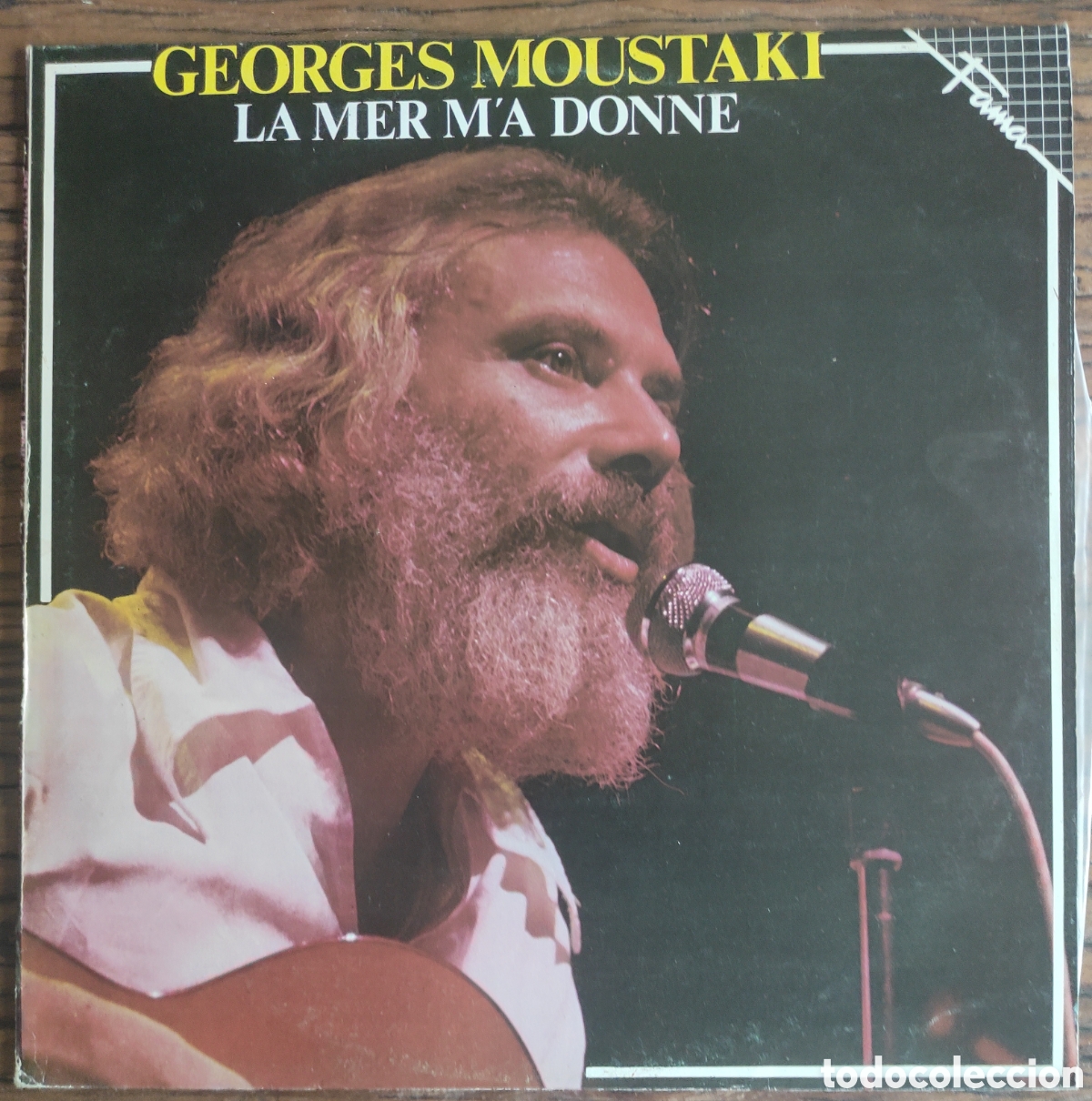 Discos de vinilo: LP Georges Moustaki &ndash; La Mer M'a Donne (Edici&oacute;n Path&eacute; / EMI) Chanson